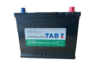 TAB AGM STOP&GO 75 обрат. (D26L) со стандартными клеммами